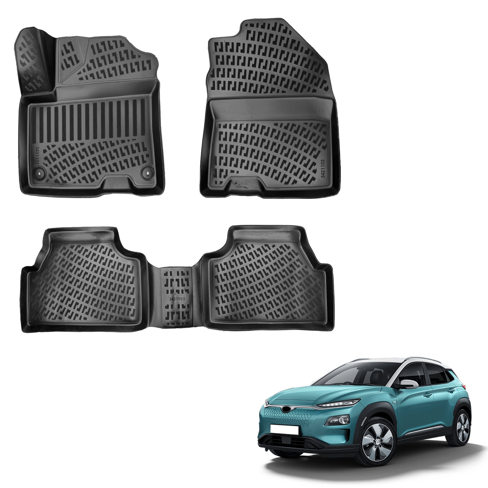 2021 hyundai kona rubber floor mats deals