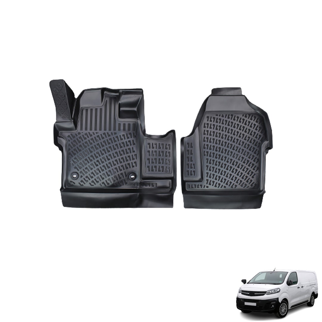 Fits Opel Vivaro 20192023 Floor Mats Front & Rear All Wheather Custom