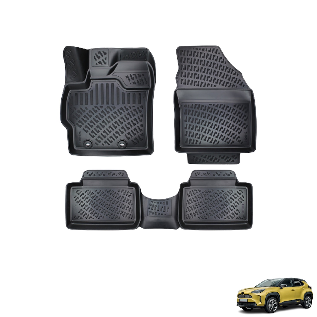 Fits Toyota Yaris Cross 20222023 Floor Mats Front & Rear All Wheather