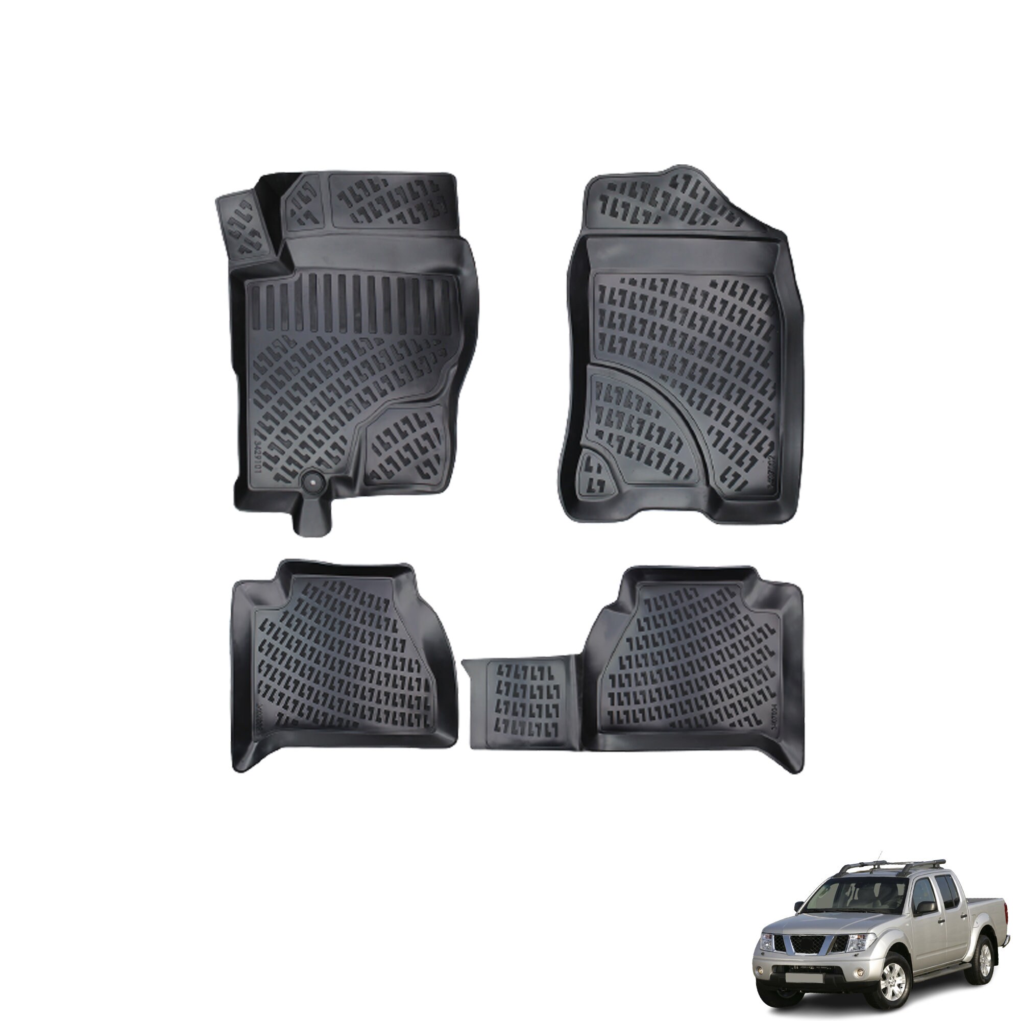Floor Mats Liner Fits Nissan Navara 2005 2013 Full Coverage All Weather Durable Non Slip Waterproof Etsy