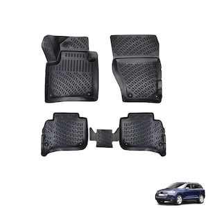 Vw touareg 2024 rubber floor mats