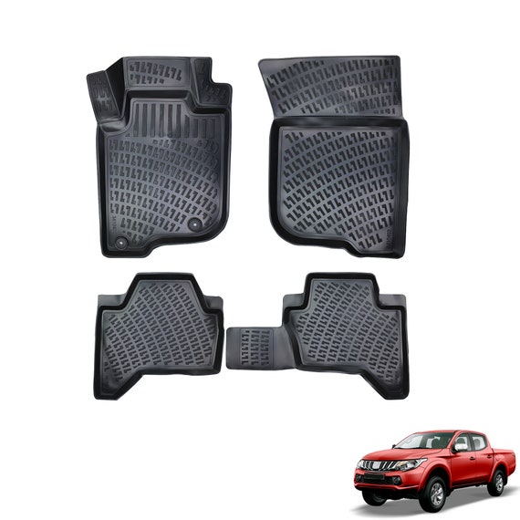 Floor Mats For Mitsubishi L200  06-15   Double Cab  Carpet Tailored Van Mat Set~5060481717199 08c Mp