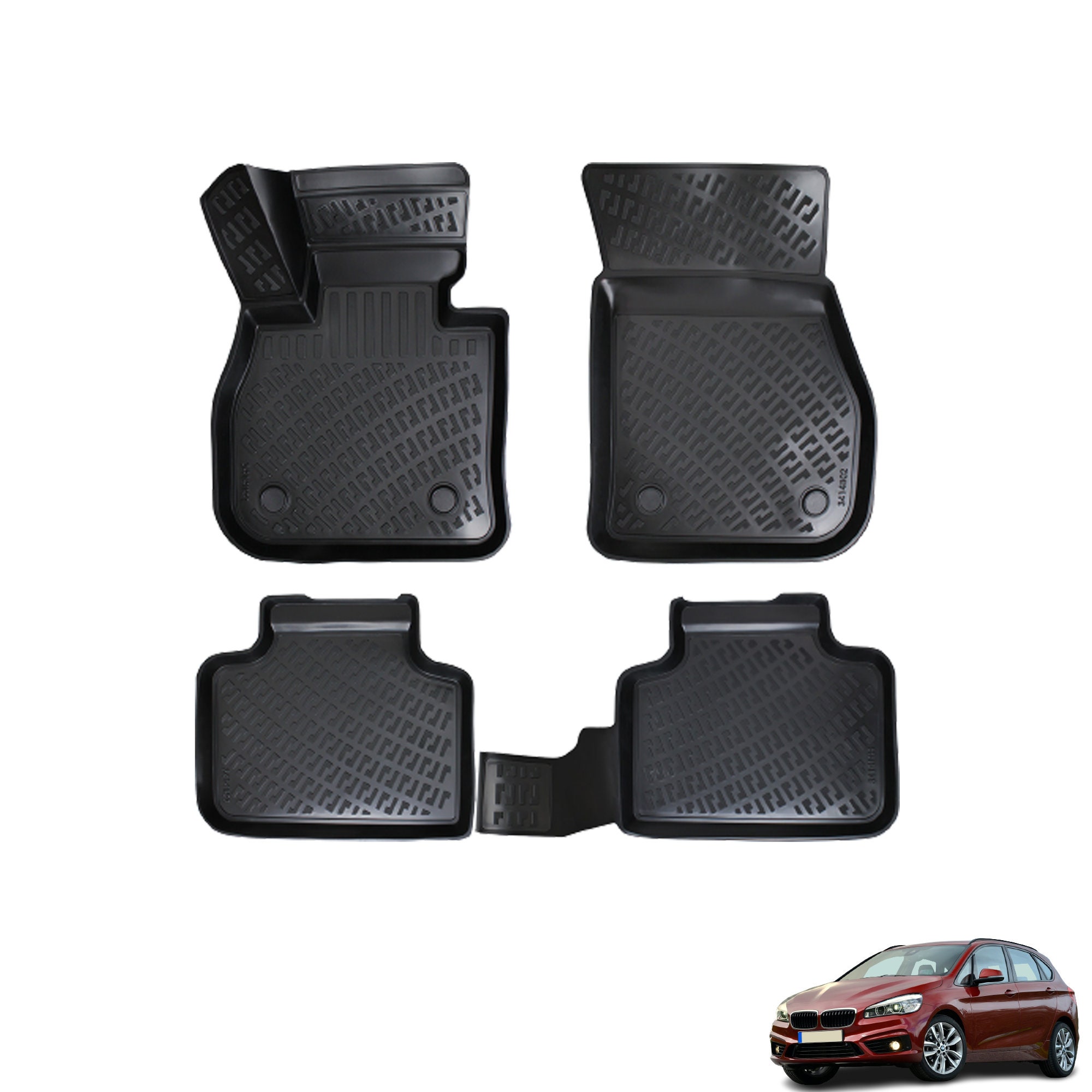 Exclusive design floor mat fits for Ford Fiesta '18 2017- L.H.D. only