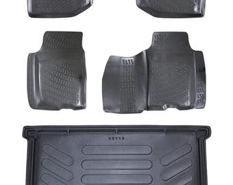 thumbnail image 2 of ToughPRO Heavy-Duty Rubber Floor Mats For Honda Fit 2015-2020 – Black, All-Weather Custom Fit 2 of 3
