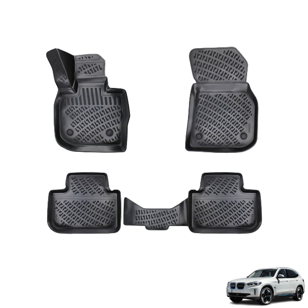 Fits Bmw IX3 Electric 20212023 Floor Mats Front & Rear All Wheather