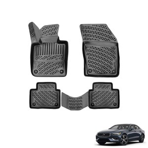 Floor Mats & Cargo Liner Set for Volvo S60 2019-2023 | Full Coverage, All Weather, Non Slip Waterproof Floor Mats