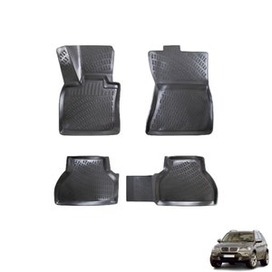 Tapis de sol de voiture en cuir personnalisé pour BMW E30 E34 E36 E39 E46  E60 E90 F10 F30 X1 X3 X4 X5 X6 1/2/3/4/5/6/7 Accessoire de voiture Style