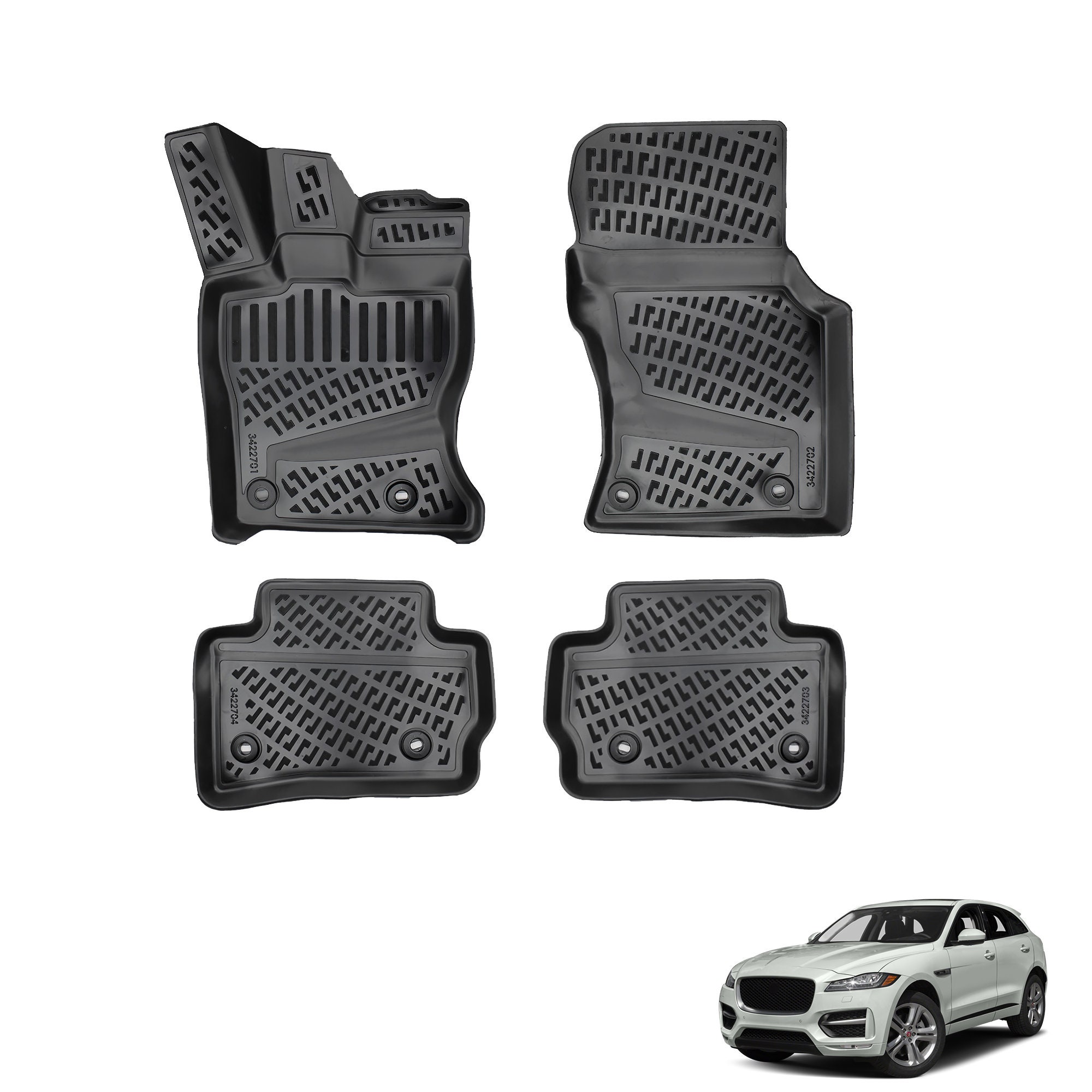 Jaguar floor mats with logo deals