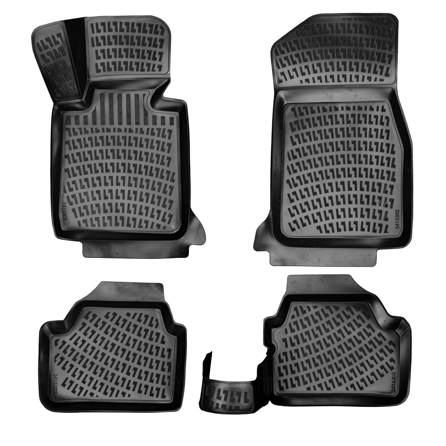 EZY-CARE Tailored Full Rubber Car & Boot Mat Set For BMW 1 Series 5dr F20 2013-2018