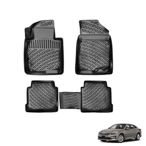 Floor Mats Liner fits Kia Optima (Non Hybrid) 2015-2023 | Full Coverage, All Weather Durable, Non Slip Waterproof