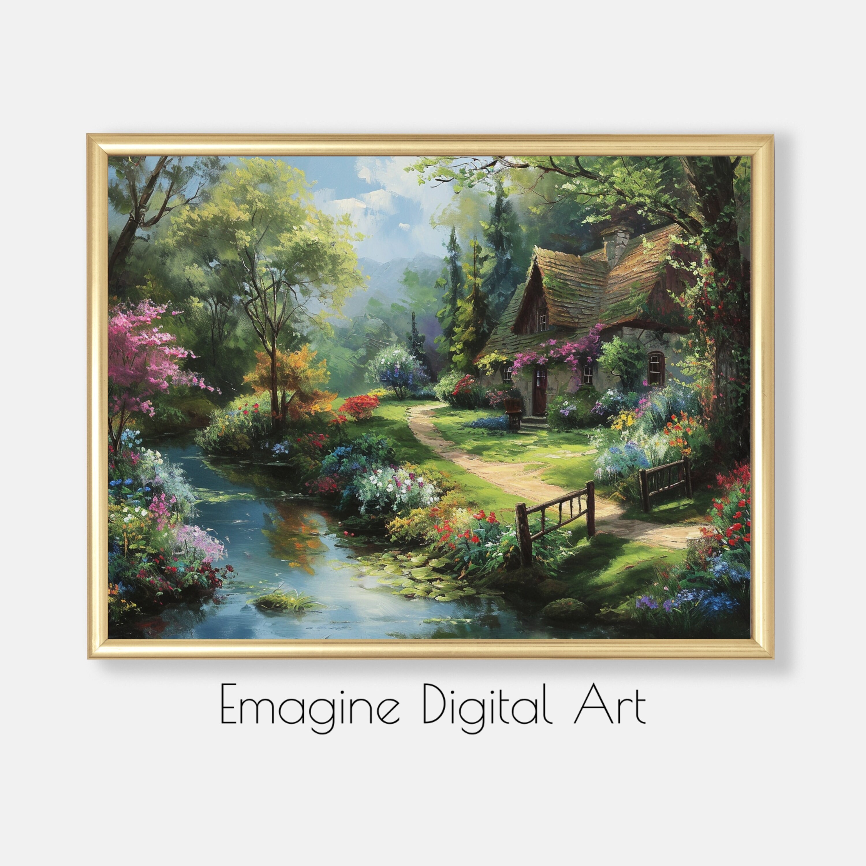 「光る絵画」 ディズニー トーマスキンケード 絵画 自然 川 森 緑 光る絵画」 ディズニー トーマスキンケード 絵画 自然 川 森 緑