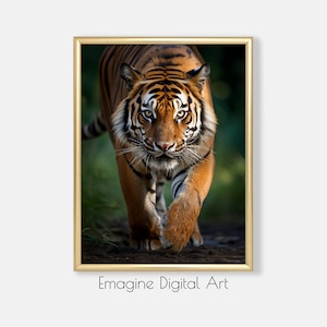 PRINTABLE ART | Prowling Tiger Photo | Wildlife Wall Decor | Nature Wall Art | Digital Art to Instantly Download, Print and Frame | WL-52