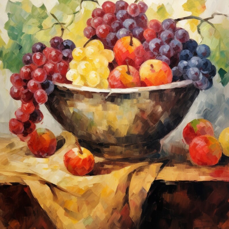 PRINTABLE ART Still Life Fruit Bowl Painting Impressionist Wall Decor printable-art-still-life-fruit-bowl-painting-impressionist-wall-decor