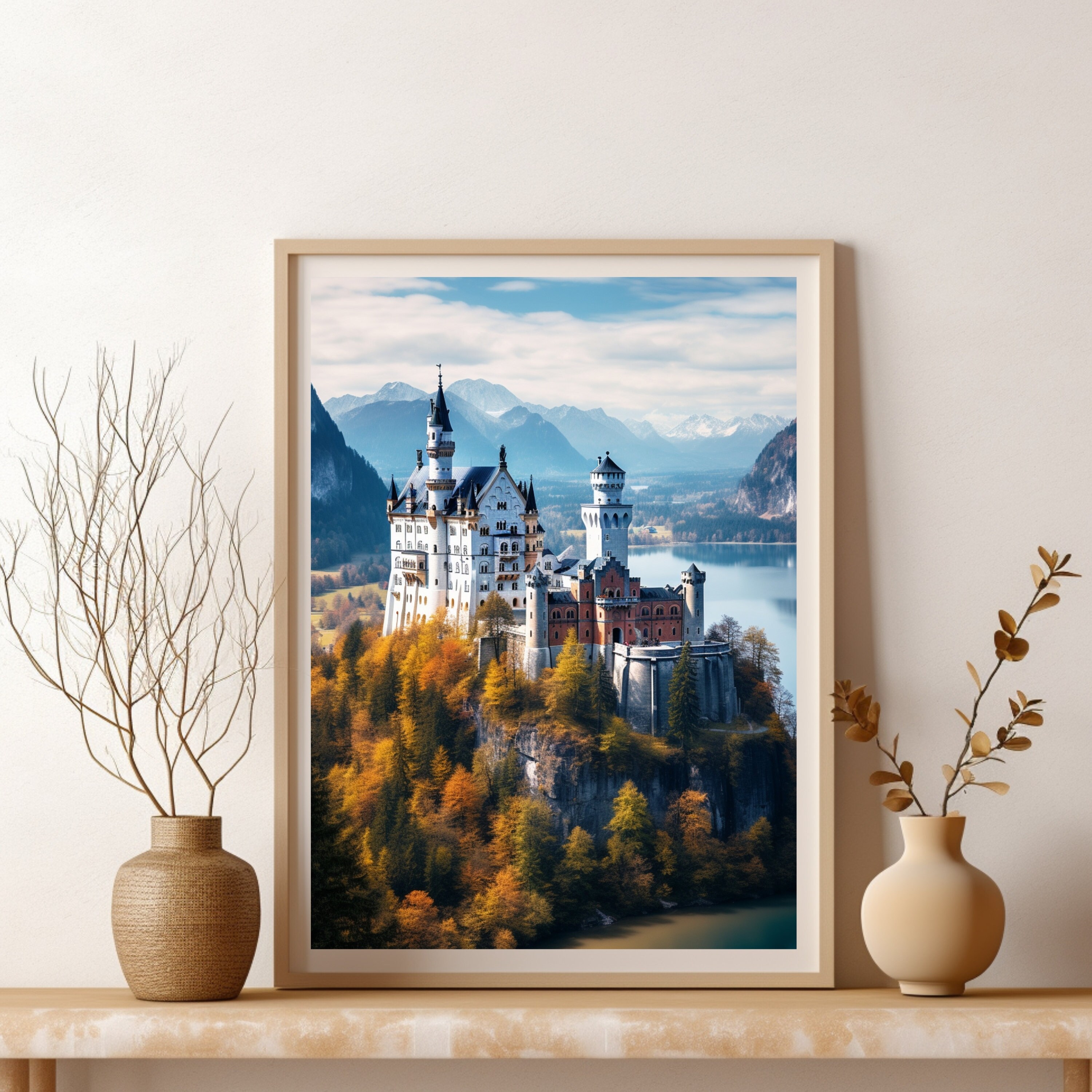 PRINTABLE ART Neuschwanstein Castle Photograph German Wall - Etsy