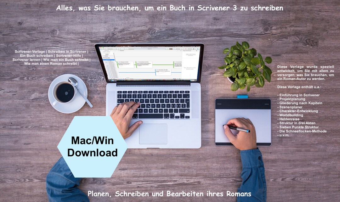 Write a Book With Scrivener 3 Template german - Etsy