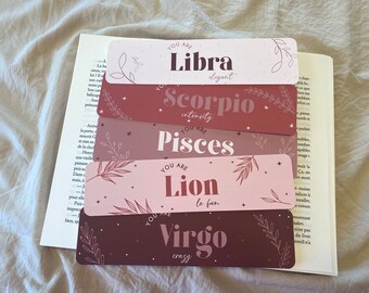 Astrology collection - 12 zodiac signs bookmarks - Esoteric gift - Esoteric bookmarks