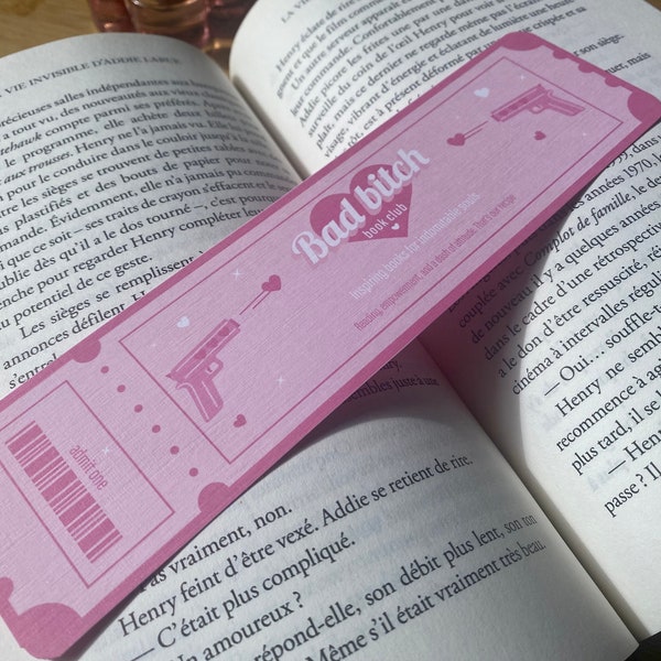 Bad Bitch Book Club, Ticket Bookmark, Fan of Books for Powerful and Independent Women, Book Club Bookmark