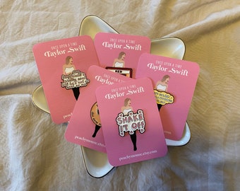 Taylor Swift Emaille Pins - Taylor Swift Album Pins - Swiftie Pins - Broches