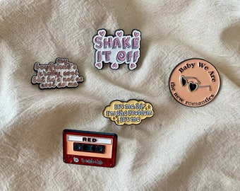 Epingles en émail Taylor Swift - Epingles albums Taylor Swift -  Pins Swiftie - Broches