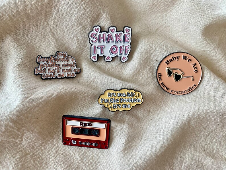 Epingles en émail Taylor Swift Epingles albums Taylor Swift Pins Swiftie Broches image 1