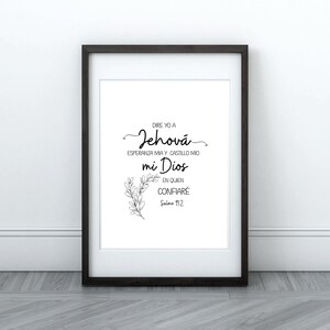 Spanish Bible verse print | Spanish wall art Home decor | Spanish Home Decor | Decoracion Espanol | House warming present