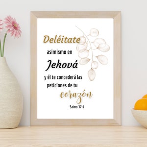 Spanish Bible verse print, Spanish wall art Home decor, Spanish Home Decor, Decoracion Espanol, House warming present, wedding giftspanish