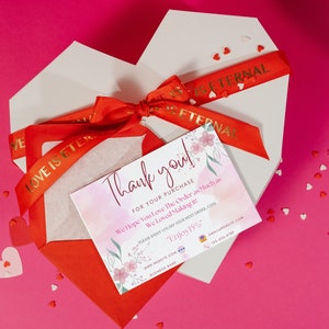 Modèles de cartes de remerciement florales modifiables, modèles de cartes de soins de bijoux, conseils d’entretien des gâteaux, cartes de visite, 6 modèles modifiables avec 66 icônes