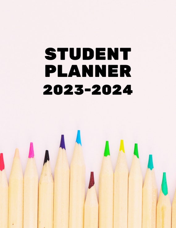 Student Planner PDF, Digital Planner US Letter students Handmade Gift PDF 50 Printable