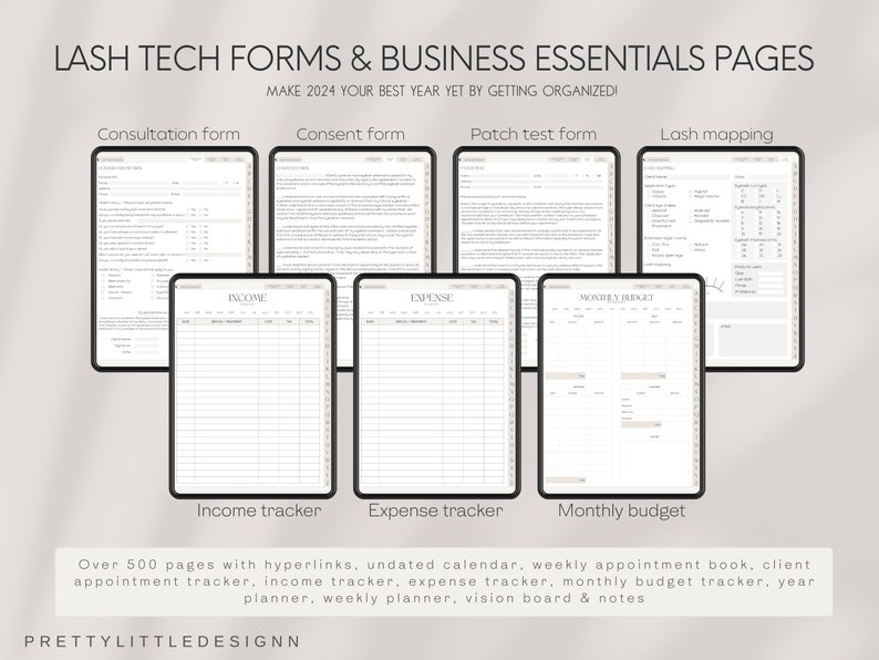 Lash Pages Lash Client Record Book | Eyelash Extension Client Record | Lash Tech ...