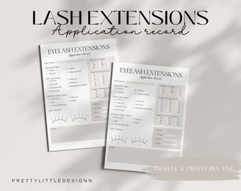Wimpern Kundenprofil, Wimpern Mapping Sheets, Wimpern Mapping Vorlagen, Lash Mapping Guide, Wimpernverlängerungen Download druckbare Formulare,