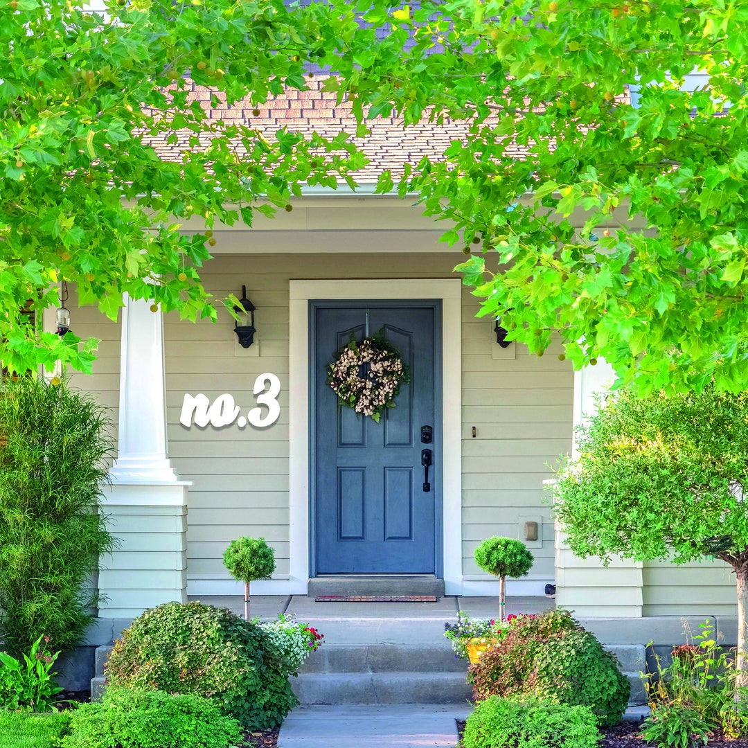 14 Inch the Pamelo Cursive House Number Cursive House Letter Etsy