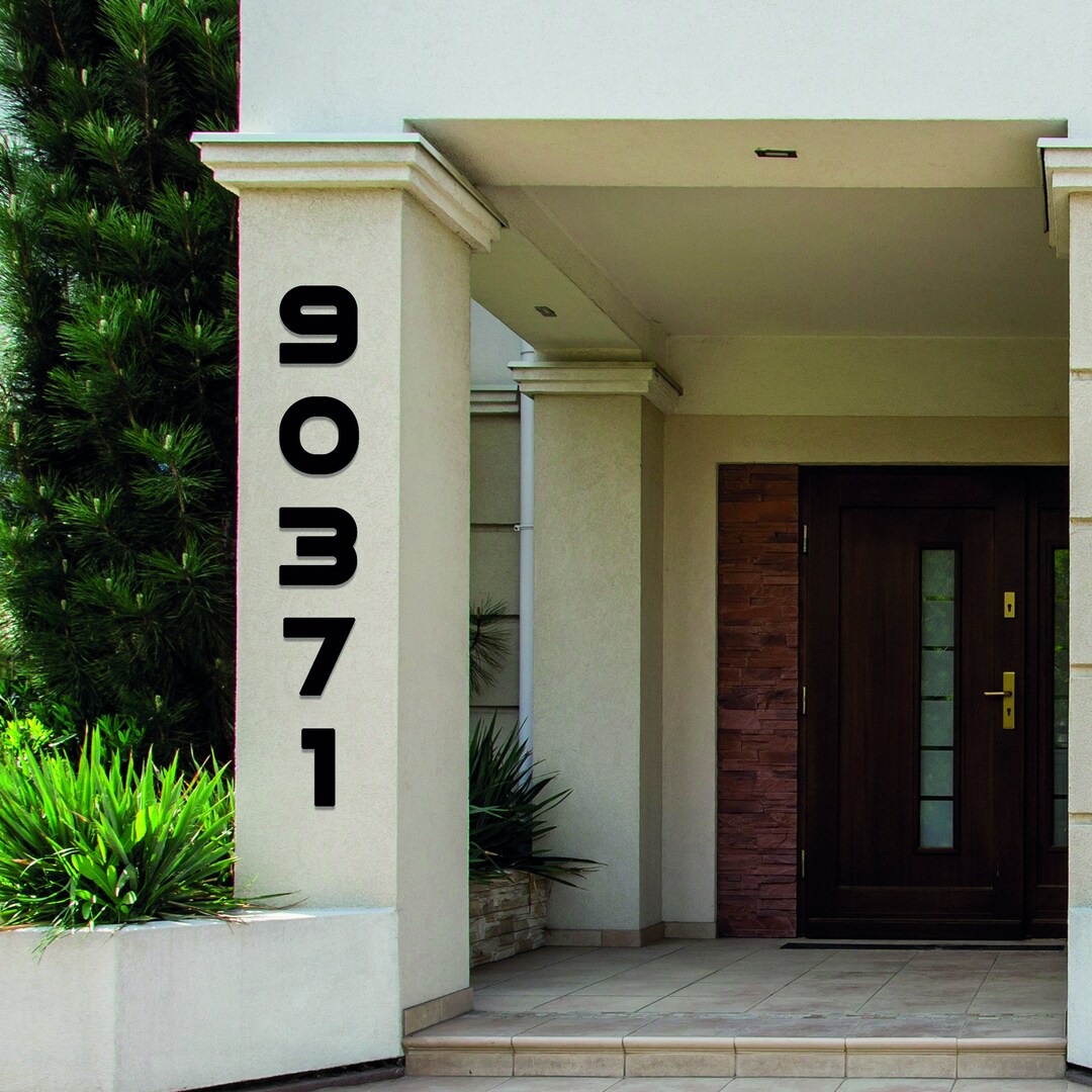 10 Inch Neighbor Gothic House Number Cursive House Letter Etsy