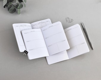 Printed Passport Traveler's Notebook Inserts: TN Planner Refills 2026 / 2027 / Undated Recharge, Weekly And Monthly