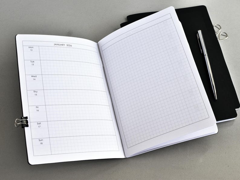 Dated Weekly inserts for Travelers notebook