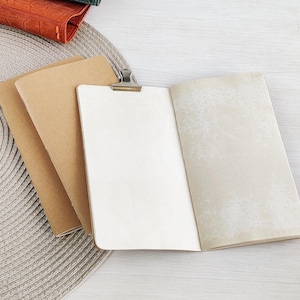 Old Style Travel Journal Insert: Travelers Notebook Refill Personal & Passport Size, Vintage Papier