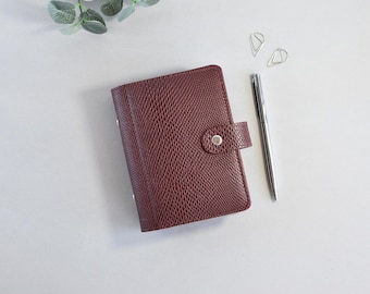 Zakformaat plannermap met 6 ringen: kunstleer agendaomslag/organizer