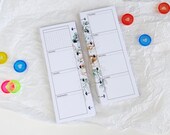 Printed HP Skinny Mini Inserts: Happy Planner Refill, Undated Weekly Monthly Agenda Recharge, Flowers Pages