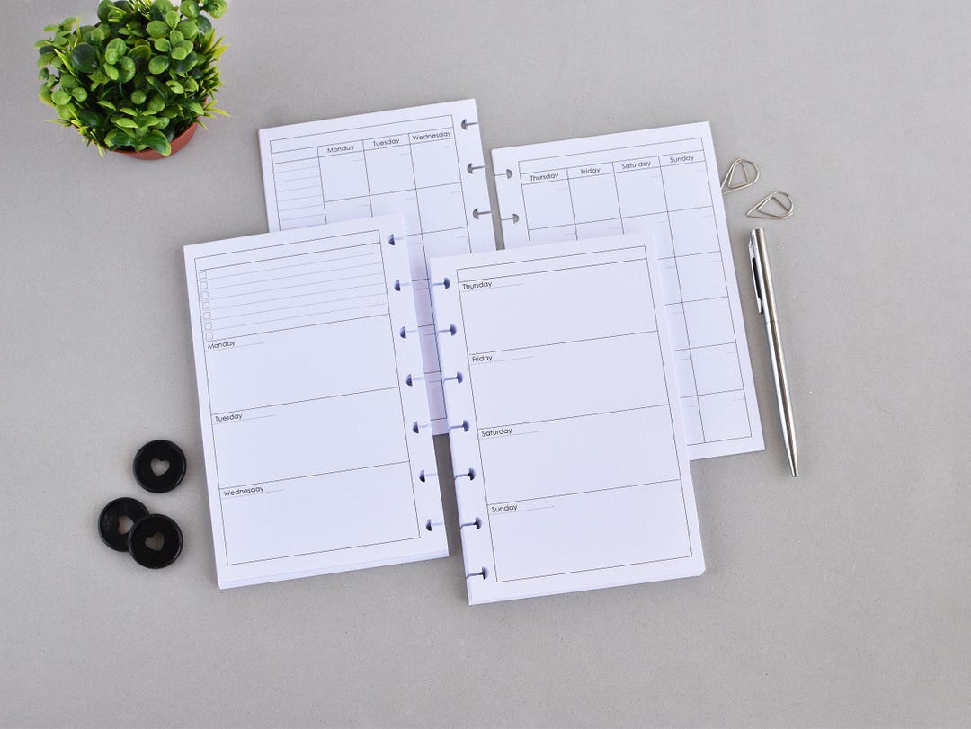 Happy Planner Mini Inserts Bundle - Monthly and Weekly Minimalist ...