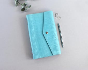 Croc leren planner 6-ringband met inlegvellen: agenda notitieboek wekelijks en maandelijks
