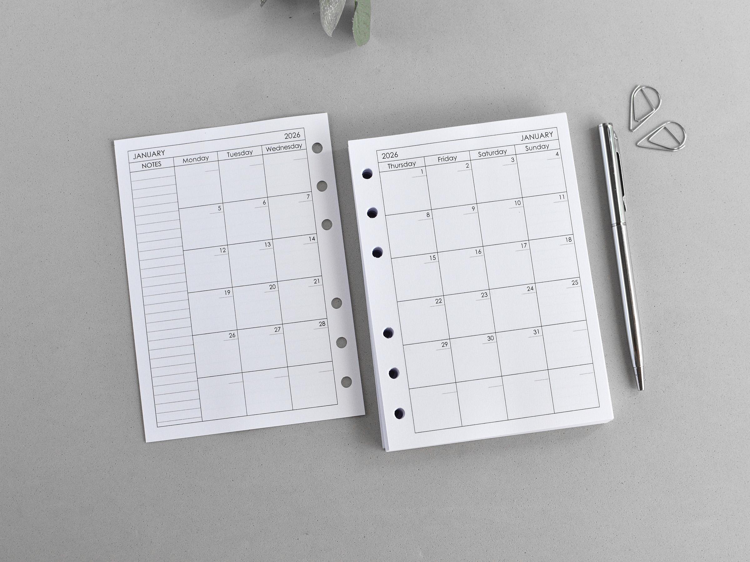 2026-2029 Monthly Planner Refill - A6 Size, Planner - View #12