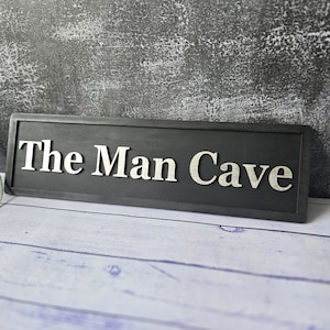 Personalized Man Cave Wooden Sign: Custom Gaming Room Decor