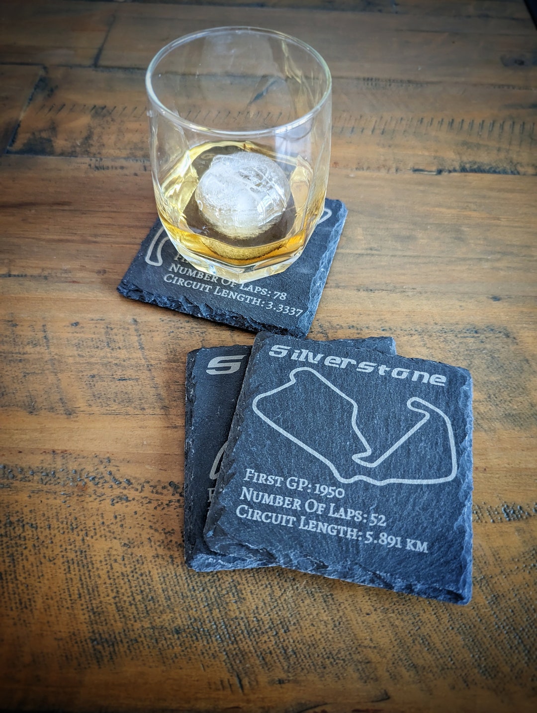 F1 2023 Circuits Slate Coasters Set of 4 Etsy
