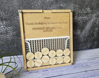 Personalized Football Coach Thank You Gift | Wood And Acrylic Display
