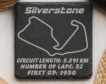 F1 Circuit Slate Coaster Set