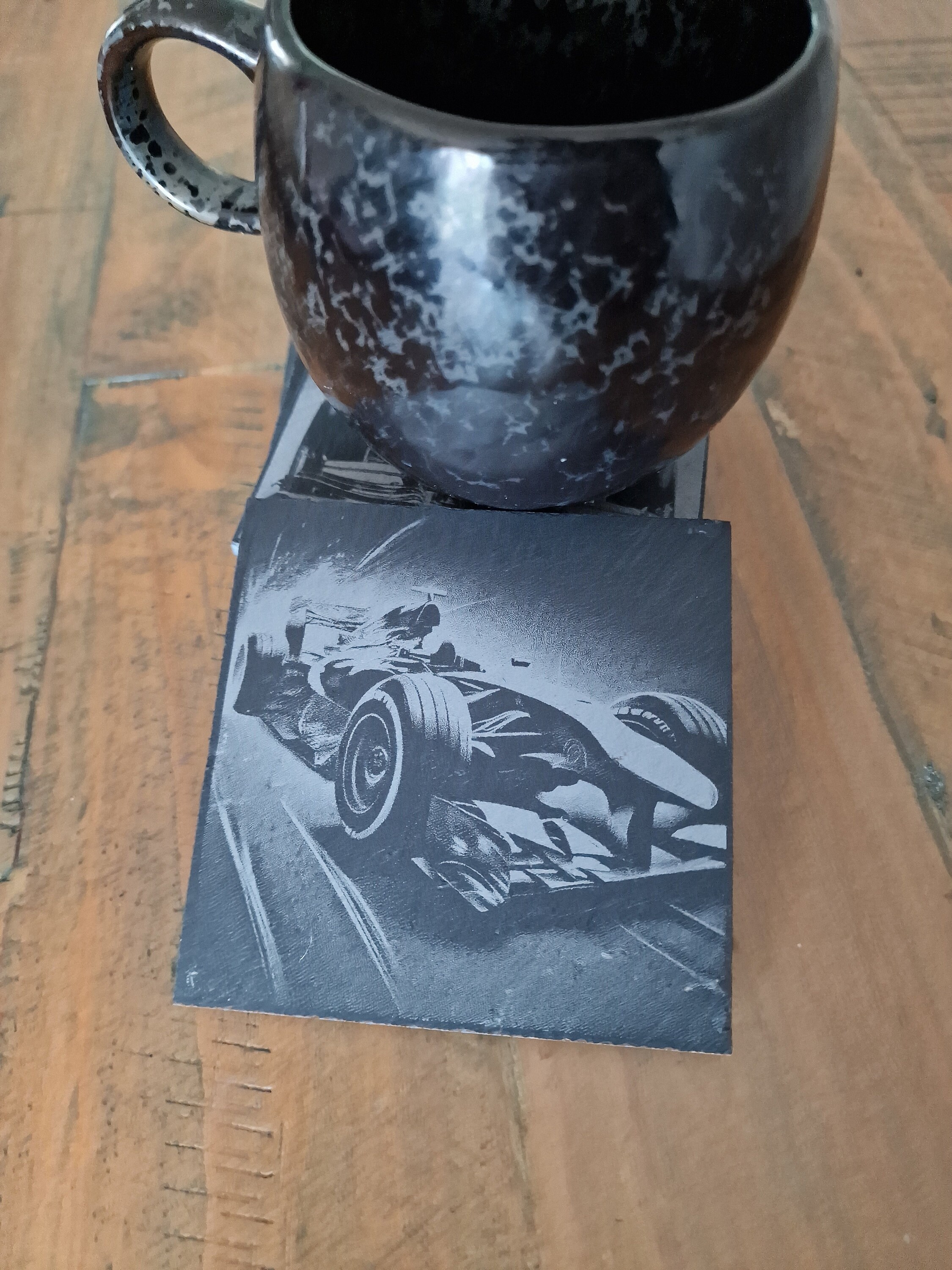 F1 Slate Coasters Set F1 Car Coaster Set F1 Gifts Etsy