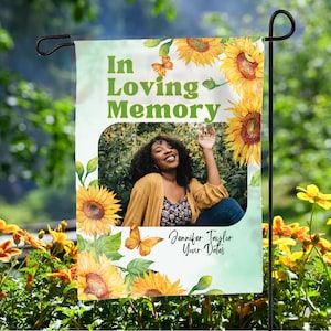 Personalized Memorial Garden Flag, Memorial Flag, In Memory Memorial Flag, Sympathy Gift, Cemetery Decoration, Funeral Gift Memorial Gift