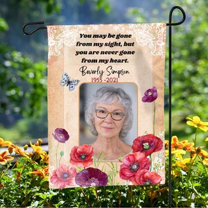 Personalized Memorial Garden Flag, Memorial Flag, In Memory Memorial Flag, Sympathy Gift, Cemetery Decoration, Funeral Gift Memorial Gift