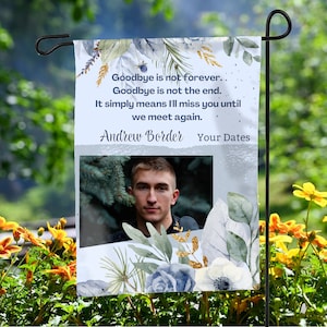 Personalized Memorial Garden Flag, Memorial Flag, In Memory Memorial Flag, Sympathy Gift, Cemetery Decoration, Funeral Gift Memorial Gift