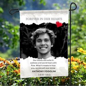Personalized Memorial Garden Flag, Memorial Flag, In Memory Memorial Flag, Sympathy Gift, Cemetery Decoration, Funeral Gift Memorial Gift