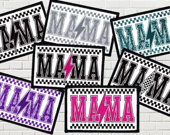 Mama Sublimation Hat Patch – Iron-On Polyester Trucker Patch